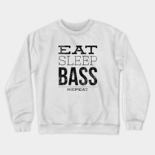 Eat Sleep Bass Repeat Music T-shirt Design Crewneck Sweatshirt